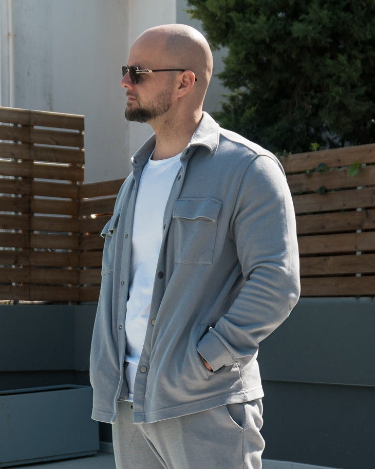 The Odissea Overshirt - Silver Grey