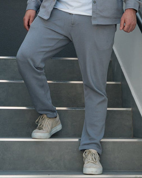 The Odissea Track Pants - Silver Grey