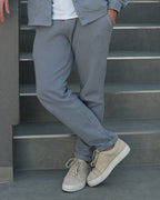 The Odissea Track Pants - Silver Grey