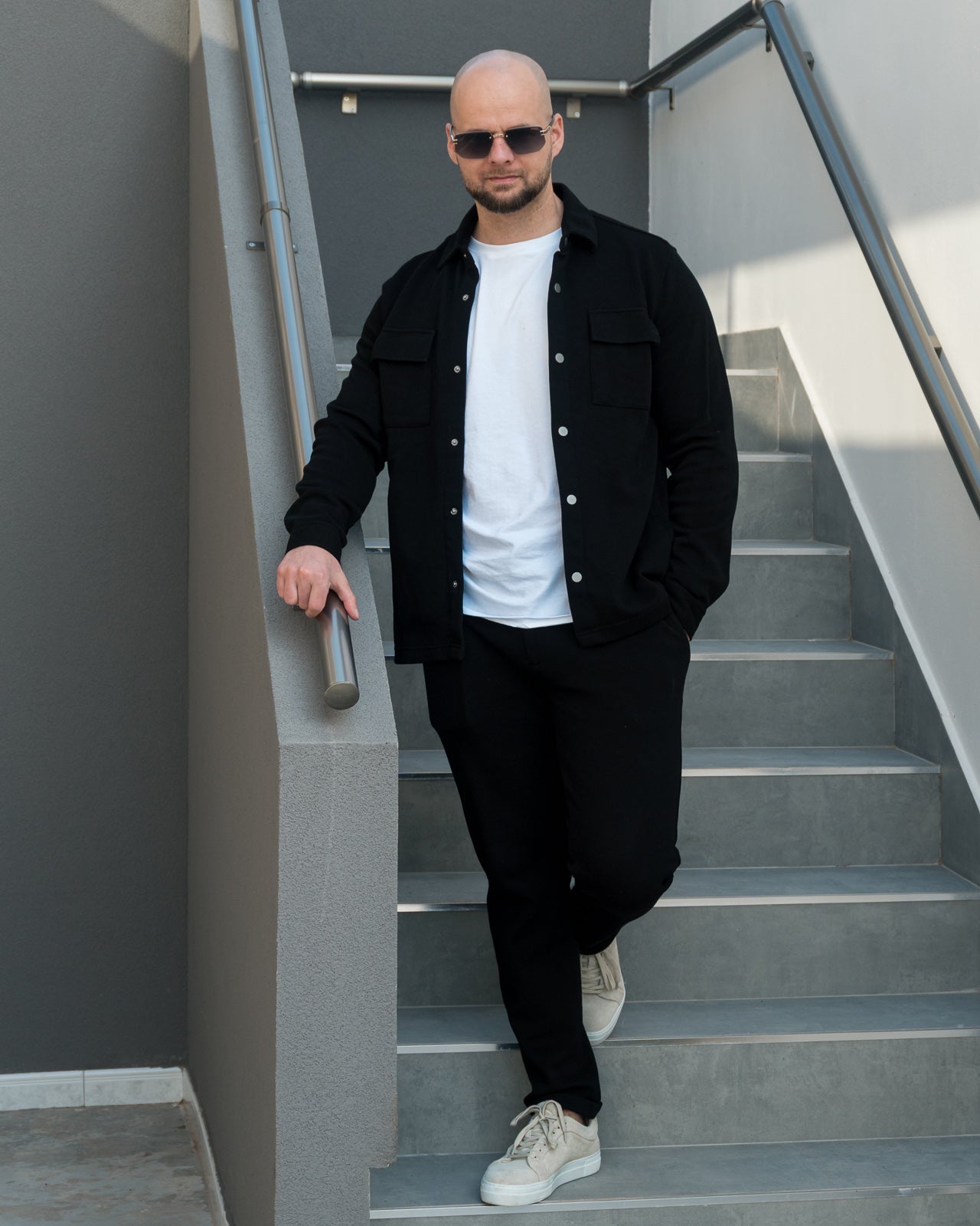 The Odissea Track Pants - Deep Black