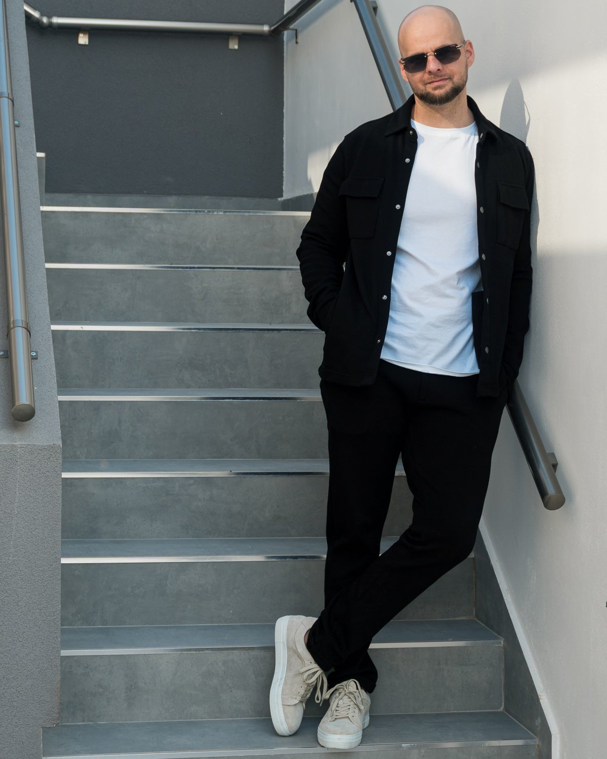 The Odissea Track Pants - Deep Black