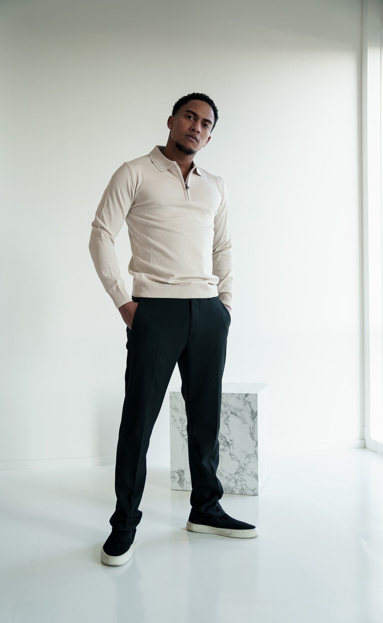 The Markova Zip - Marmer White