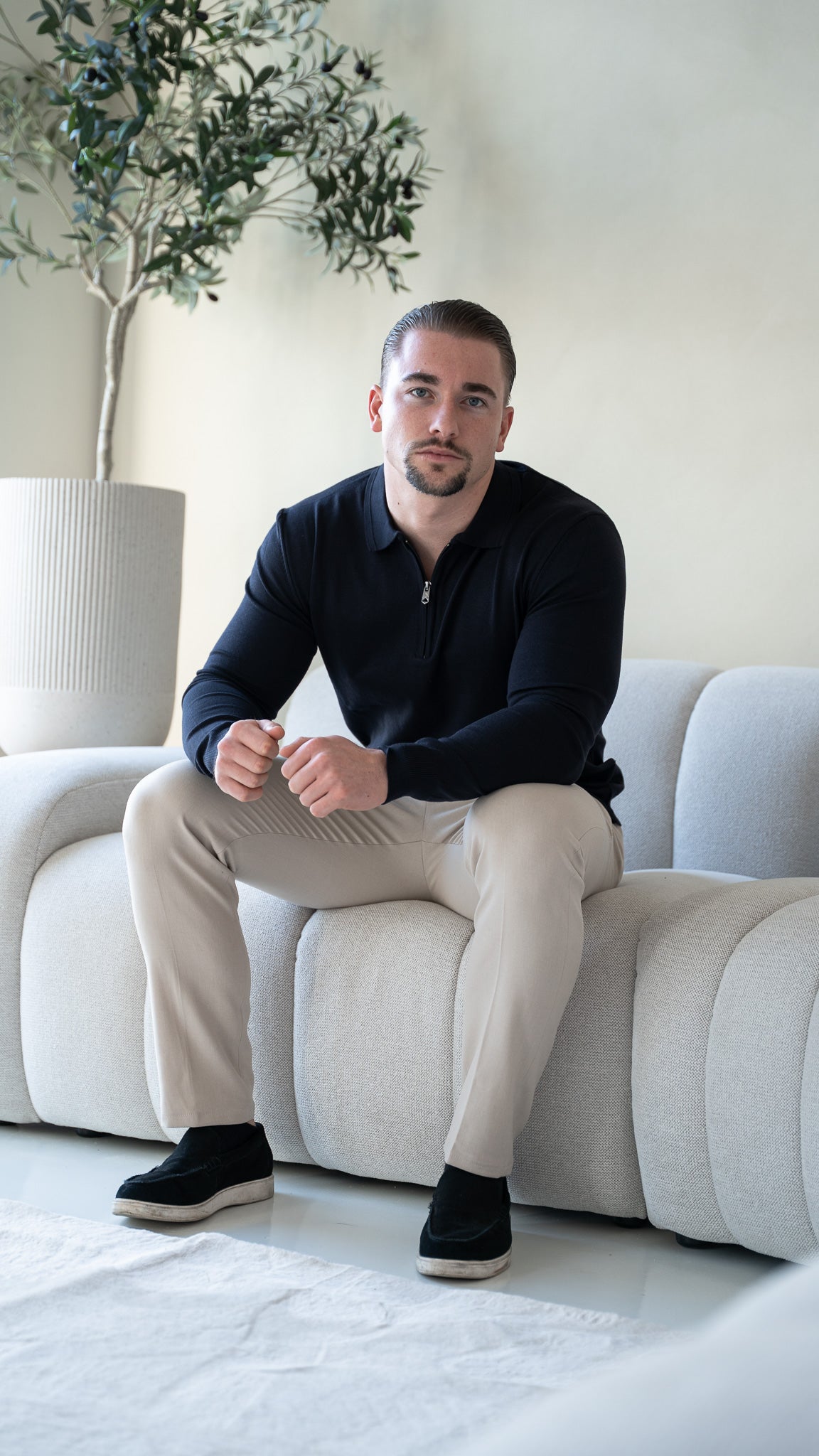 The Markova Zip - navy