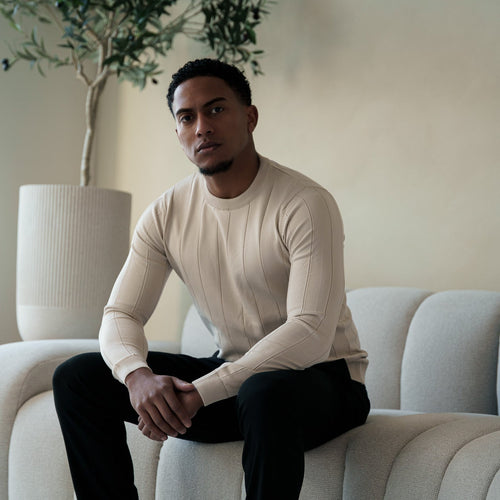 The Alexander Pullover - Marmer White