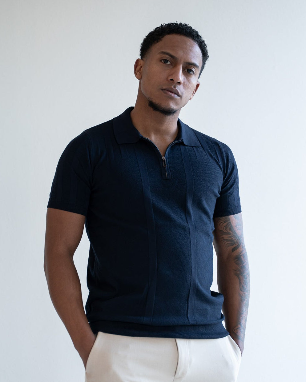 The Lucian Zip - navy